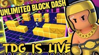 Eu Server UNLIMITED BLOCK DASH | Stumble Guys Live #stumbleguyslive