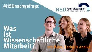 #HSDnachgefragt: Was ist Wissenschaftliche Mitarbeit?