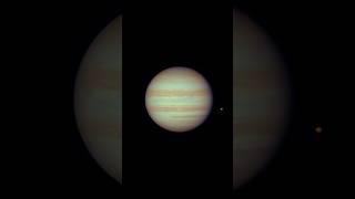 3 hours rotation of Jupiter via a 204mm f/7 Triplet ED Airy Disk refractor #telescope #jupiter