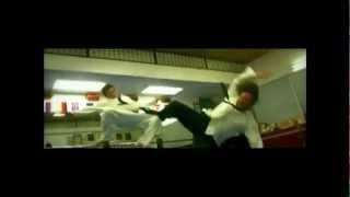 Gray Michael Sallies In DOJO Fight Scene