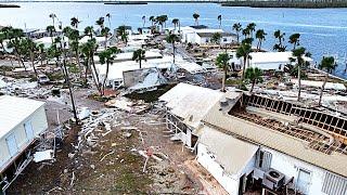 Hurricane Milton Storm Surge Slams Small Towns As Tampa is Spared