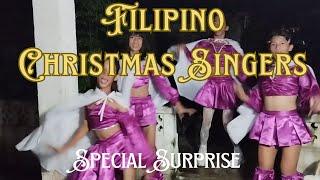 Filipino Christmas Singers from the neighborhood