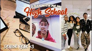 A DAY WITH ME AS A SENIOR IN HIGHSCHOOL | *chill + productive* | friends, lunch time, convos