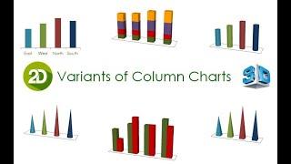 Variants of Column Chart || Graphs || Microsoft PowerPoint || 5 Minutes Learning