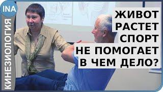 Живот растет. Спорт не помогает. В чем дело? Проф. Васильева. Обучение кинезиологии