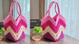 Incredible! Super Neat Crochet Bag Tutorial | Beginner friendly! | Chompu Handicrafts