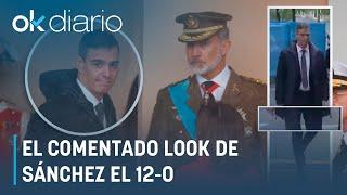 El comentado look de Pedro Sánchez en el desfile del 12-O: todos en traje y él con capucha