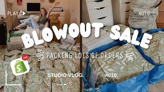 Small Business Vlog #010 | Packing Lots of Orders | Blowout Sale Aftermath | Behind the Scenes