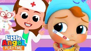 Doctor is Here to Help | Sick Song | Little Angel Kids Songs