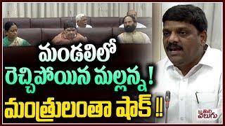 మండలిలో రెచ్చిపోయిన మల్లన్న!! | MLC Teenmar Mallanna Mass Speech In Council | Mana Tolivelugu