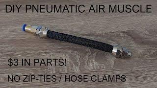 DIY pneumatic air muscle  