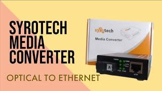 Syrotech Optical Fiber Media Converter - Apex Security Hub