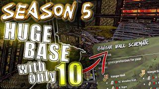 HUGE HANGAR w/ ONLY 10 HANGAR WALLS! 2X STILETTO + Room 4 YOU!! Last Oasis Season 5 Base Building!