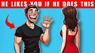 10 Secret Signs He's Attracted to You | Male Psychology