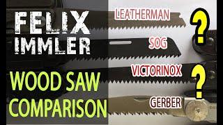 Leatherman, Victorinox, Gerber, SOG - The ultimate Multi-Tool WOOD SAW Comparison