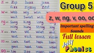 z w ng v oo oo blending words. phonins Group 5 blending words with sounds