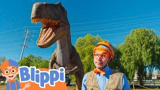 Terrifying T-Rex!Blippi Moonbug Kids Learning Corner