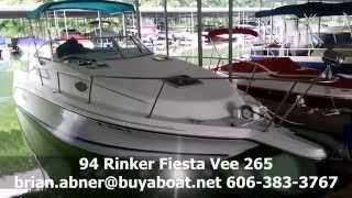 94 Rinker Fiesta Vee 265 from BuyaBoat.Net