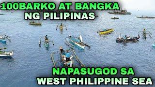 DI NAKAPAG PIGIL ANG MGA PILIPINO! NAPASUGOD SA WEST PHILIPPINE SEA ANG 100 BARKO AT BANGKA