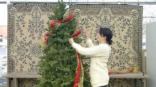 using ribbon in christmas tree