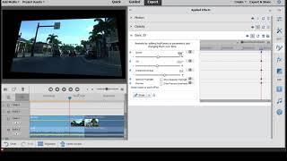 Animating effects in Premiere Elements 2021