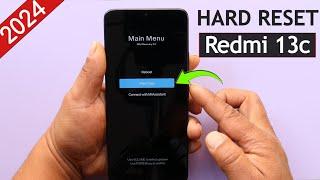 Hard Reset Redmi 13c Unlock Pattern/Pin/Password | Redmi Miui 14 Factory Reset 2024