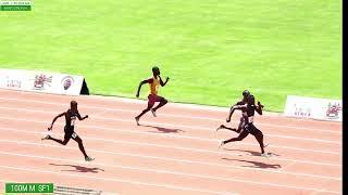 OLYMPICS 100M men SF 1 Kenya Trials 2024