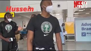 HAPPENING LIVE: Nigeria's Super Eagles leaving the Airport to Ghana for FIFA World Cup qualifier