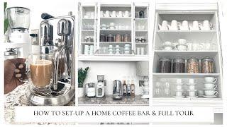 How to setup a coffee bar at home