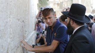 Barcelona visit Israel and Palestine for 'Peace Tour'