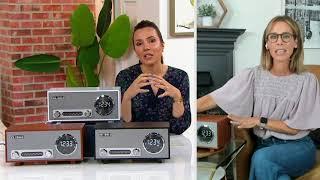 Victrola 2-in-1 Nostalgic Clock Radio with Bluetooth on QVC