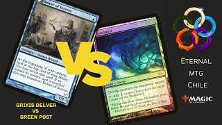 Grixis Delver Vs Green Post [Legacy Gameplay]