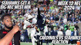 Reaction To Arizona Cardinals vs Seattle Seahawks Game Highlights| 2024 NFL Season Week 12