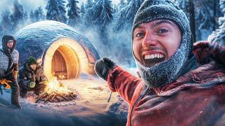 48H POUR CONSTRUIRE UN IGLOO À -30°C ! (froid extrême )