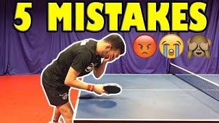 These 5 Mistakes Make You An Average Table Tennis Player