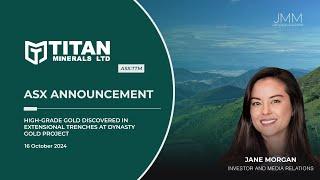 Titan Minerals (ASX:TTM)  |  High Grade Gold Discovered in Extensional Trenches  |  Oct 2024