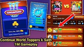 Kamalka 1M Singapore Gameplay With World Toppers |carroms noob