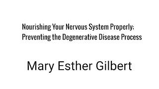 From Matthew| Nourishing Your Nervous System Properly | Mary Esther Gilbert