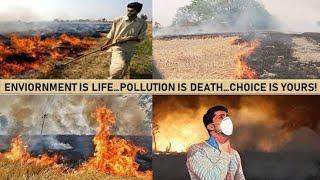 what is stubble burning? how it cause pollution & solutions of this issue.