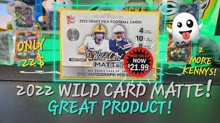 GUARANTEED ROOKIE AUTO! NICE CARDS! 2022 WILD CARD MATTE BIGGER BLASTER BOX! OPENING RIP AND REVIEW!