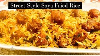 Street Style Soya Fried Rice | Airfryer Soya | One pot Rice Recipes #anushobbylobby  #friedrice