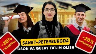 SANKT-PETERBURGDA - OSON VA QULAY TA`LIM OLISH