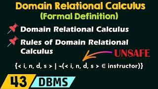 Domain Relational Calculus (Formal Definition)