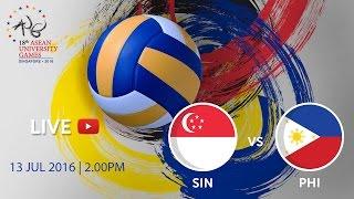 Volleyball Women's: Singapore v Philippines | 18th ASEAN University Games Singapore 2016