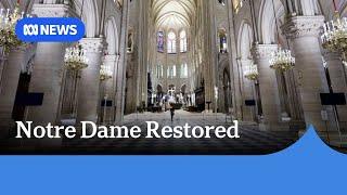 First look inside the Notre Dame Cathedral after fire restoration | ABC News