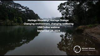 Huringa Āhuarangi, Huringa Oranga  Changing environment, changing wellbeing