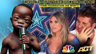 CHRISTIAN BOY WITH DOWN SYNDROME PERFORMS "FIRM FOUNDATION (HE WON'T)" AGT SPEECHLESS