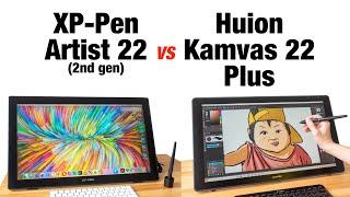 XP Pen Artist 22 vs Huion Kamvas 22 Plus