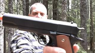 1911 FULL METAL AIRSOFT SPRING PISTOL - PRODUCT REVIEW AND TEST