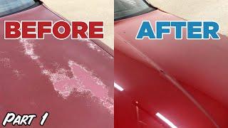 How to: Fix/Repair faded flaking damaged Clear Coat Paint - Part 1